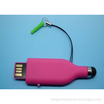 China Multi-Function Newest Touch Pen USB Flash Drive for iPad, iPhone Plastic Material, Waterproof